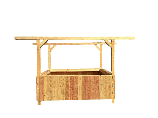 Heuraufe „Typ Large“ - mit extra großem Dach - MeineHeuraufe