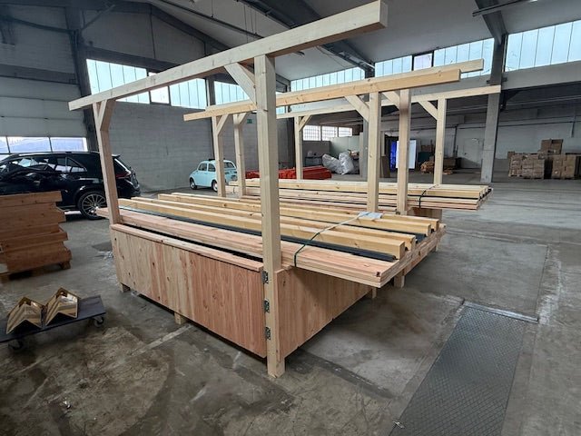 Heuraufe „Typ Large“ - mit extra großem Dach - MeineHeuraufe