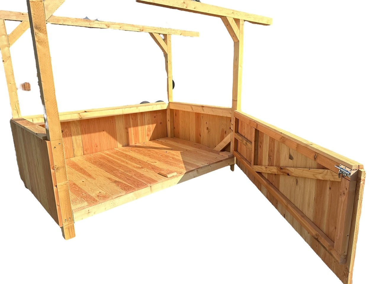 Heuraufe „Typ Large“ - mit extra großem Dach - MeineHeuraufe